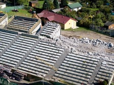 Stadion Oporowska, konferencja pod wyburzaną trybuną, 29 września 2026