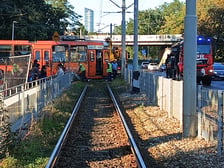 Wykolejenie tramwaju na pętli Krzyki, 29.09.2026 r.
