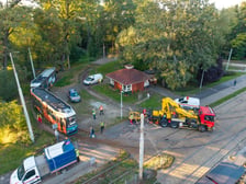 Wykolejenie tramwaju na pętli Krzyki, 29.09.2026 r.
