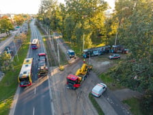 Wykolejenie tramwaju na pętli Krzyki, 29.09.2026 r.