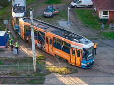 Wykolejenie tramwaju na pętli Krzyki, 29.09.2026 r.