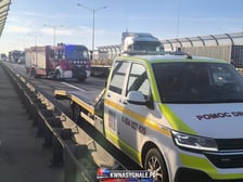 Zderzenie trzech samochodów na AOW, 29.09.2026 r.