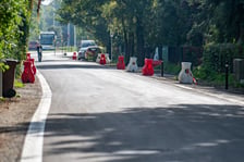 Ulica Rdestowa tuż przed otwarciem
