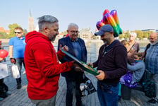 Przywitanie Kaliny i Rafała na Kładce Muzealnej, 3 października 2026