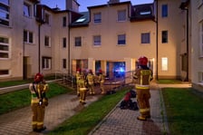 Pożar w bloku mieszkalnym przy ul. Królewieckiej 77, 06.10.2026 r.