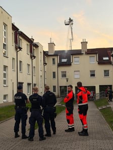 Pożar budynku mieszkalnego przy ul. Królewieckiej 77 we Wrocławiu, 06.10.2026 r.