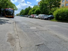 Ulica Żmudzka przed remontem