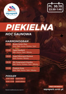 Piekielna Noc Saunowa odbędzie się 30 października 2026 r.