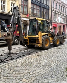 Prace na ulicy Ruskiej – zdjęcie z poniedziałku 19 października