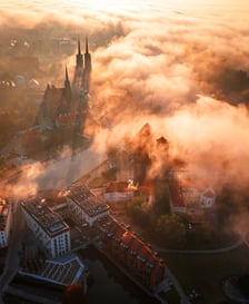 <p>Ostr&oacute;w Tumski i Wyspa Piasek we Wrocławiu</p>