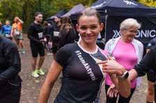 <p>Uczestnicy biegu CITY TRAIL w Lesie Osobowickim. Wrocław, 24.10.2026.</p>