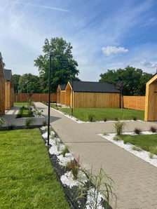 ogród saunowy Aquapark Wrocław przy ul. Borowskiej