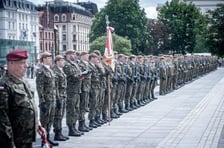 Uroczysta przysięga żołnierzy 16. Dolnośląskiej Brygady Obrony Terytorialnej