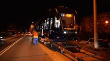 Nocy transport nowego tramwaju Moderus Gamma 2, 15 sierpnia 2022