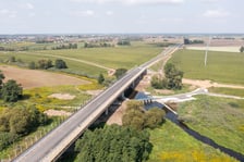 Budowa wschodniej obwodnicy Wrocławia, sierpień 2022