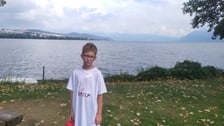 Karol Kulczycki, uczeń trzeciej klasy Szkoły Podstawowej Sióstr Salezjanek im. Jana Pawła II