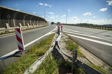 Wypadek TIR-a na Autostradowej Obwodnicy Wrocławia