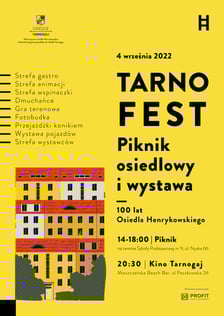 plakat pikniku organizowanego na osiedlu Tarnogaj