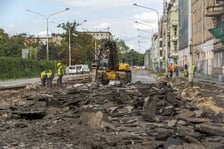 Trwa wielki remont ul. Pomorskiej i pl. Staszica na Nadodrzu