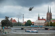 Ćwiczenia straży pożarnej we Wrocławiu ODRA 2022