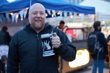 Na zdjęciu uczestnicy Wrocławskiego Oktoberfest 2022 na placu Nowy Targ