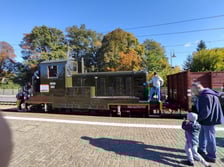 wystawa taboru kolejowego na dworcu Wrocław-Leśnica