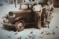 Historia cukierni Łomżanka. Leon i Michalina Chalamońscy, założyciele cukierni, Rynek we Wrocławiu, 1952 r.
