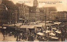 Jarmark Bożonarodzeniowy w Rynku we Wrocławiu 1903 r.