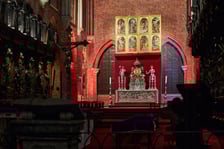 Wnętrze katedry we Wrocławiu