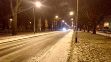 Pierwszy śnieg tej zimy we Wrocławiu