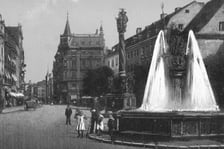 Neptun w Świdnicy na zdjęciu z 1915 roku