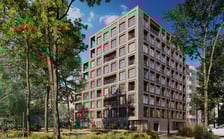 Wizualizacja budynku Midori House