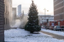 Ewakuacja Komendy Wojewódzkiej Policji we Wrocławiu, 19.12.2022