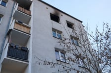 Miejsce pożaru przy ul. Ulanowskiego we Wrocławiu