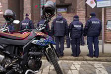 Na zdjęciu nowy policyjny motocykl