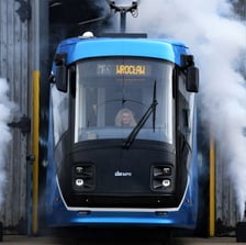 Prezentacja pierwszej zmodernizowanej Škody 16T na zajezdni Borek.