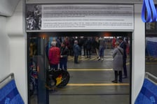 Uroczystość nadania tramwajowi imienia Konstantego Pociejkowicza.