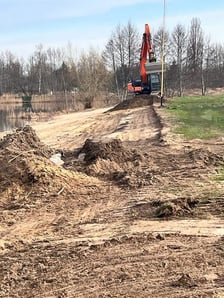Teren kąpieliska Glinianki. Przygotowanie do nowego sezonu