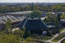 Panorama Wrocławia z perspektywy Krzyków - maj 2023