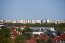 Panorama Wrocławia z perspektywy Krzyków - maj 2023