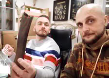 Prof. Aleksander Chrószcz i dr Dominik Poradowski z UPWr