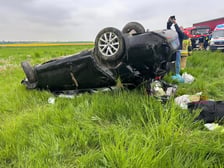 Wypadek na A4 w okolicy Wądroża Wielkiego