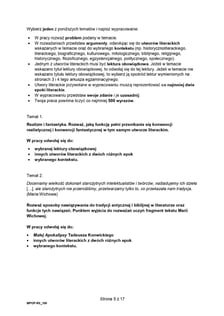Matura z j. polskiego (poziom rozszerzony)