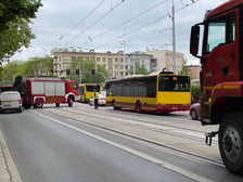 W okolicach dworca świebodzkiego zderzyły się dwa tramwaje. Spowodowało to duże utrudnienia w ruchu.