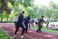 Impreza sportowa z okazji Dnia Dziecka i otwarcia boisk przy szkole podstawowej nr 29 we Wrocławiu
