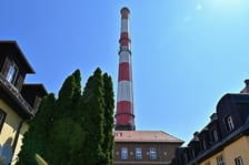 Widok EC Czechnica "od frontu".