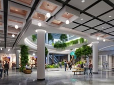 Wizualizacja wnętrza galerii Sky Tower po remoncie