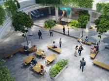 Wizualizacja wnętrza galerii Sky Tower po remoncie