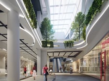 Wizualizacja wnętrza galerii Sky Tower po remoncie