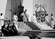<p class="MsoNormal">Jan Paweł II podczas mszy św. na Partynicach&nbsp;</p>